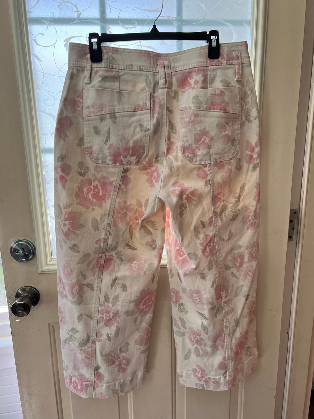 Democracy “Ab” solution Skyrise wide leg cropped utility pant. Size 12 NWT - Picture 3 of 9